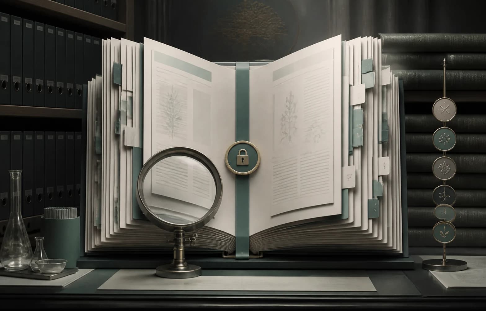 Illustrative representation of a pharmaceutical reference library and subscription access