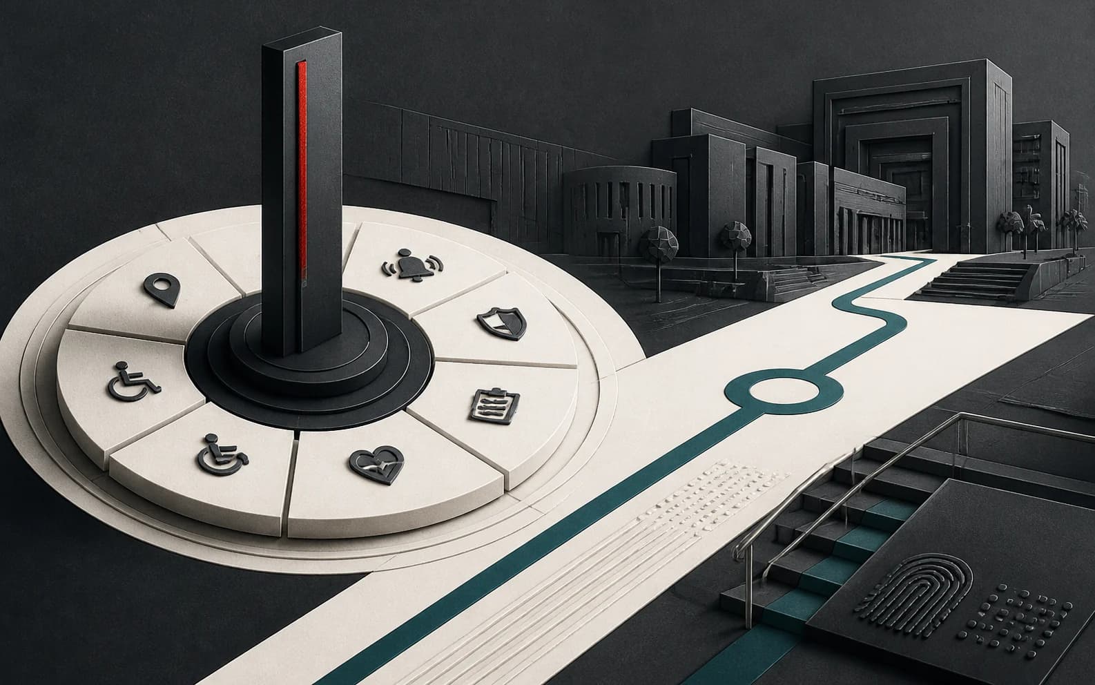 Illustrative representation of the Saudi Red Crescent digital services portal